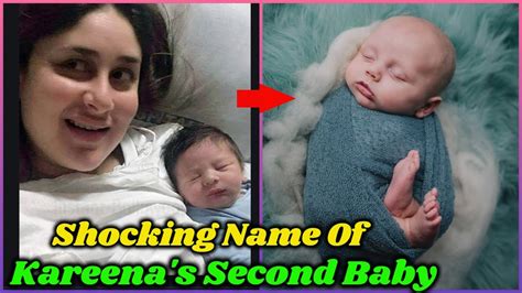 Fans were waiting with bated breath for the baby's first picture, and took to the comments section of. Shocking Name of Kareena Kapoor's Second Baby - YouTube