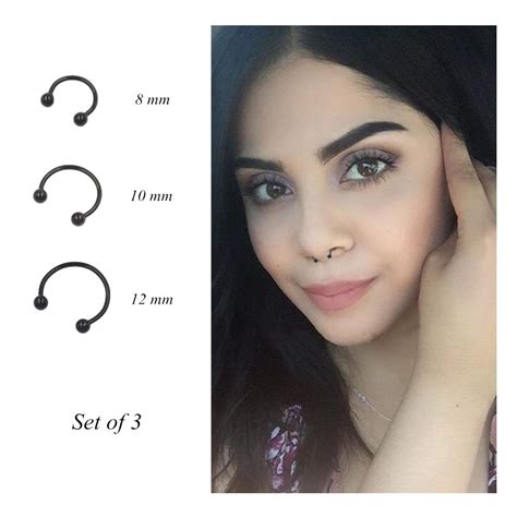 Moon fireball horseshoe cartilage earring icing us. Pamido Horseshoe Hoop Nose Rings Cartilage Earring Nose ...