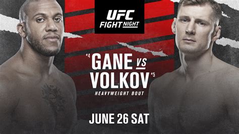 The last fight of alexander volkov took place on june 26, 2021 against ciryl gane. UFC ON ESPN+ 48 - GANE VS. VOLKOV - UFC Fans France