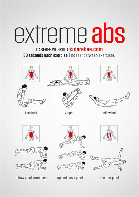 Extreme Abs Workout | Extreme ab workout, Bodyweight workout, Calisthenics workout