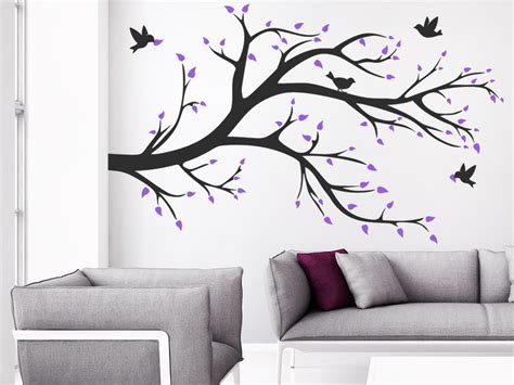 Das freut uns, dann bist. Wandtattoo Ast, Blätter & Vögel in 2 Farben bei Homesticker.de