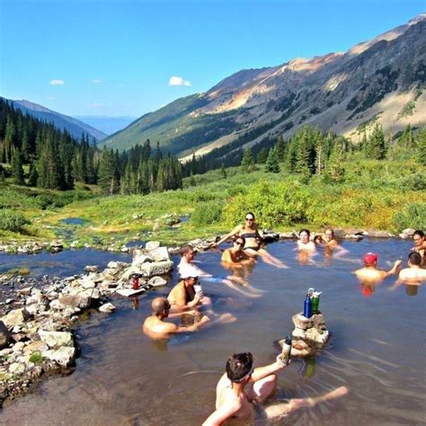 Fireside cabins are 1 or 2 bedrooms: The Conundrum Hot Springs near Aspen is located in a ...