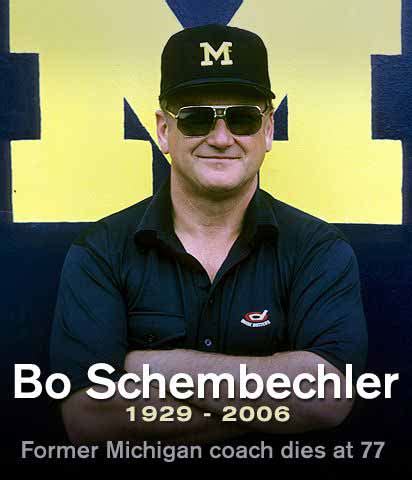 Matt schembechler, son of bo, says he was abused by sports doctor robert anderson. The Icky Shuffle: Greatest Coaches Countdown - #36 Bo ...