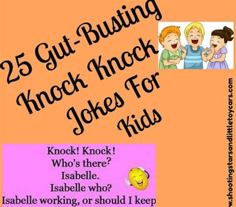 You can use flirty knock knock jokes for valentine's day, or you can use them for a tuesday. 25 Gut Busting Knock Knock Jokes For Kids | Knock knock ...