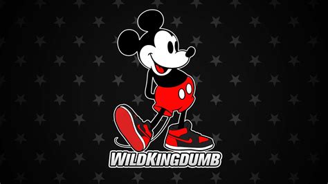 Search for jobs related to cartoon wearing jordans or hire on the world's largest freelancing marketplace with 19m+ jobs. Wild Kingdumb | Nike wallpaper, Mickey mouse, Mickey