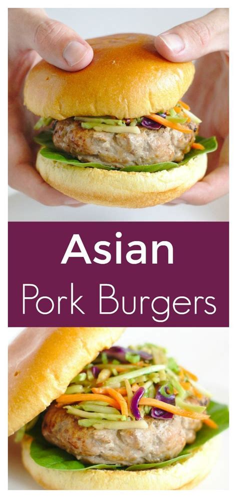 When the pan is hot, carefully place the patties. Asian Pork Burgers | Recipe | Pork burgers recipes, Pork ...