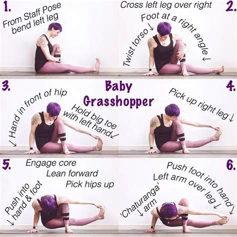 It can also be a dangerous pose if you have neck, head or upper back issues. Baby grasshopper pose | Yoga poses, Advanced yoga, Yoga ...