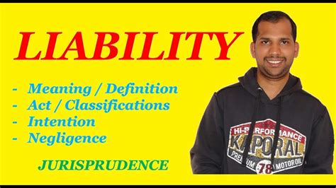 Liability | Meaning | Definition | Act | Intention ...