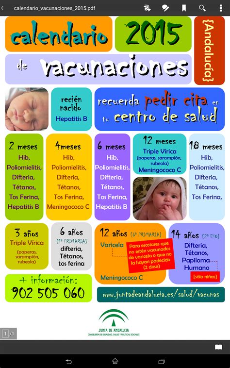 El calendario incluye aquellas vacunas que protegen frente a 14 enfermedades: Xaudar-Salud: Calendario vacunacion 2015 Andalucia