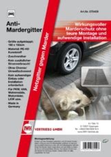 Keine aufwendige installation, einfach aufrollen, kein stromverbrauch. Mardergitter - gegen Mader im Motorraum | marderfangen.de