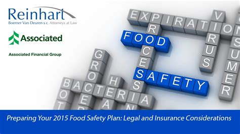 Group legal insurance is becoming one of the most valued benefits employers can offer. Preparing Your 2015 Food Safety Plan: Legal and Insurance Considerations - YouTube