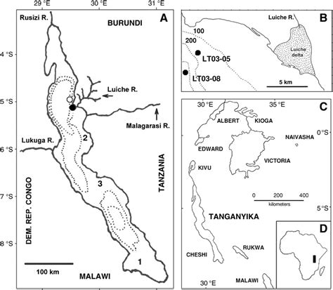 Shows lake tanganyika in african continent.jpg 768 × 768; Site maps. (A) Lake Tanganyika. Solid circle: Luiche Delta coring site... | Download Scientific ...