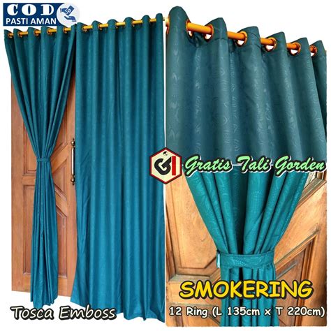 Window treatment set yang lengkap dan cantik. Gorden Pintu Jendela Ukuran Panjang Model Smokering 12 ...