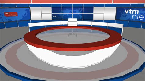 Al vanaf de start van vtm in 1989 vormt vtm nieuws een centraal punt in de programmering. VTM Nieuws News Studio | 3D Warehouse