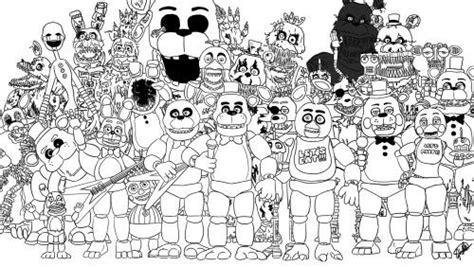 Fnaf 2 with bonnie, springtrap, golden freddy, chica, toy bonnie.find the best five nights at freddys fnaf coloring pages for kids & for adults, print and color 79 five. F Naf All Animtronics Coloring Pages F Free Printable ...