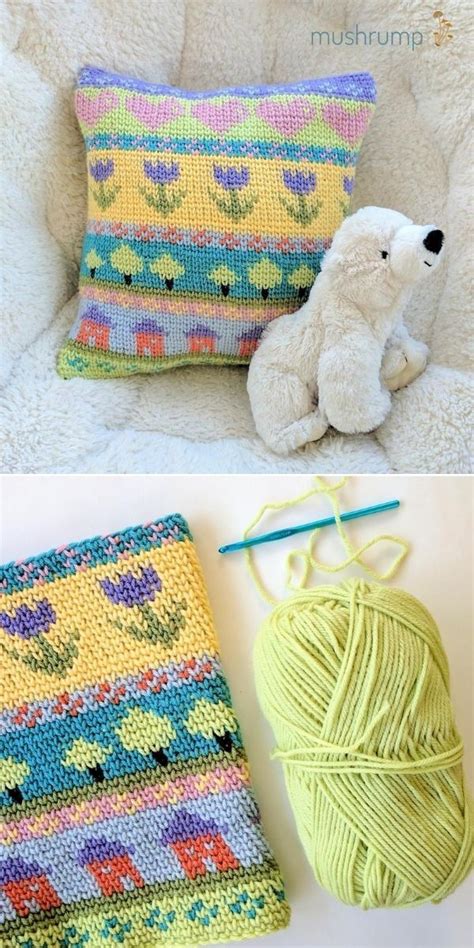 Make these crochet doilies as part of a centerpiece in your living room, the bedroom or on the kitchen table. Cheery Fair Isle Pillow Free Crochet Pattern | Quick ...