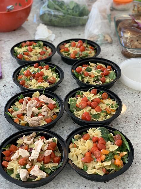 Season with salt and pepper to taste. Mandarin chicken pasta salad : MealPrepSunday