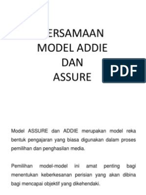 Edu3053 teknologi dalam pengajaran dan pembelajaran topik 2: Model Addie Dalam Pengajaran Dan Pembelajaran - Cara ...