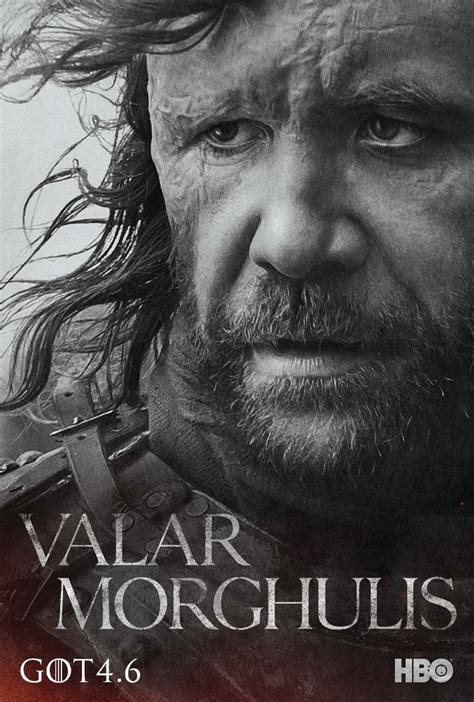 Widow's wail for joffrey and oathkeeper for jaime. Game Of Thrones: The Hound season 4 character poster