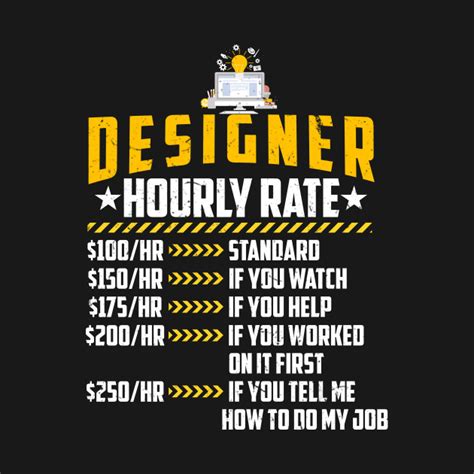 Clients will start expecting this rate and you'll start valuing yourself at this rate, which is even worse. Designer Hourly Rate Funny Freelance Graphic Labor Rates ...