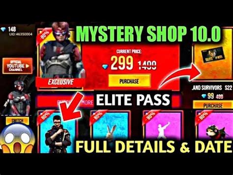 About free fire free fire is a battle royale ultimate survival shooter game on mobile. MYSTERY SHOP 10.0 FULL DETAILS | FREE FIRE || #Rdxgamers ...