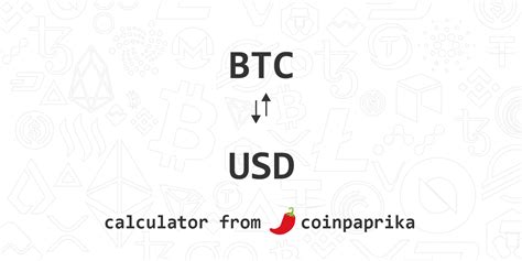 It is very easy and user friendly to set up. BTC to USD Calculator | Convert Bitcoin to US Dollars ...