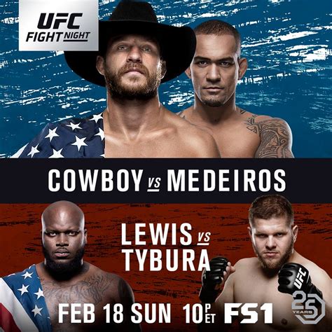 Ufc fight night 184 (confirmed bouts). UFC Fight Night - Cowboy vs. Medeiros - FIGHTEVENTS.DE