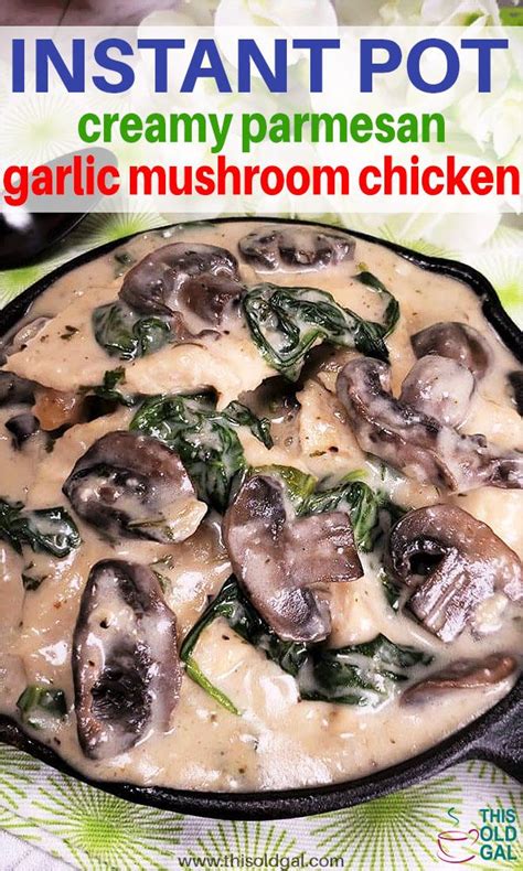 Sprinkle chicken evenly with salt and pepper. Instant Pot Creamy Parmesan Garlic Mushroom Chicken is a ...