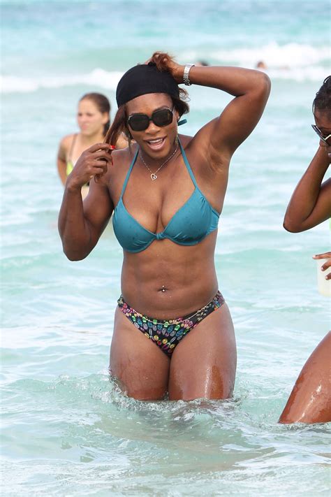 1 in women's single tennis. Serena Williams With a Friend on Miami Beach - April 2014