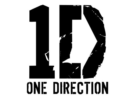 The font is available in capital letters, a few diacritical letters and punctuation marks. 1D Logo - LogoDix