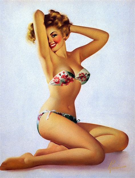 Usually pin up girls are looking directly into the eyes of those looking at her. 42 Vintage Pin Ups (NSFW) - The Interrobang