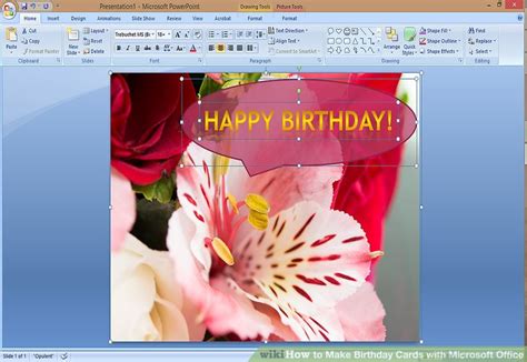 These choices will dictate every other design decision use this blank canvas to add your own ideas on what a greeting card can be. How to Make Birthday Cards with Microsoft Office (with ...