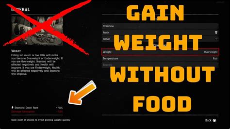 How to gain weight red dead online. How to gain weight in Red Dead Redemption 2 Online or ...