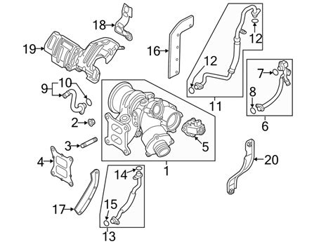 2v generic scan tool, engine code(s): 06K121492Q - Turbocharger Coolant Line. 2.0 LITER. Rear ...