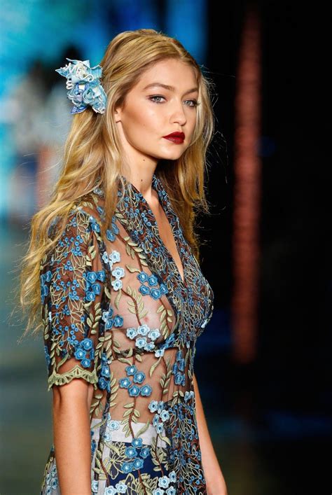 Yes, i found out the day before the tom ford show i was so nauseous backstage but i learned i could kinda control it if i continuously ate, so my mom would pack me snacks before. Gigi Hadid See Through (8 Photos) | #TheFappening