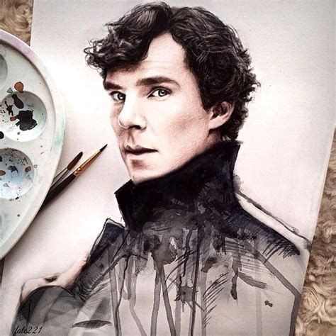 Sherlock holmes and his partner dr. 25 Drawings which can be confused with photos | Sherlock art, Sherlock drawing, Drawings