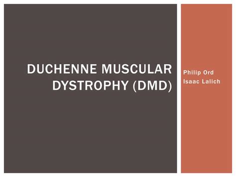 Dmd mrna leaving nuclear membrane cug acu aa terri garr myotonic muscular dystrophy when trna then tries to read the mrna tries to produce a protein called dystrophin it is unable to without gene sequence. PPT - Duchenne muscular dystrophy (DMD) PowerPoint ...