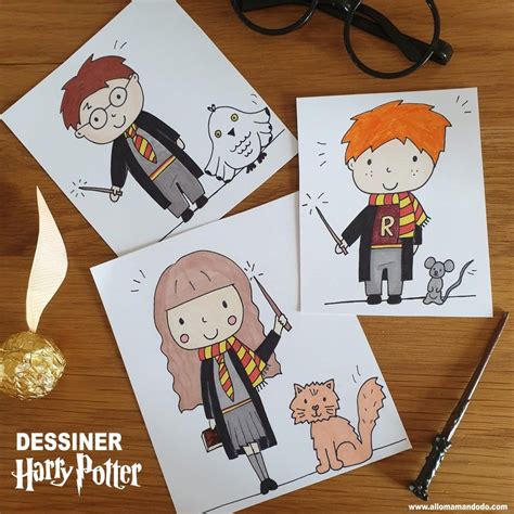 Resultat de recherche d images pour dessin harry potter en. DESSINER HARRY POTTER: Les fiches dessin pas-à-pas! - Allo ...