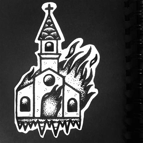 Check spelling or type a new query. church on fire dotwork blackwork | Tatuagens preto e branco, Tatuagem fogo, Tatuagem preta