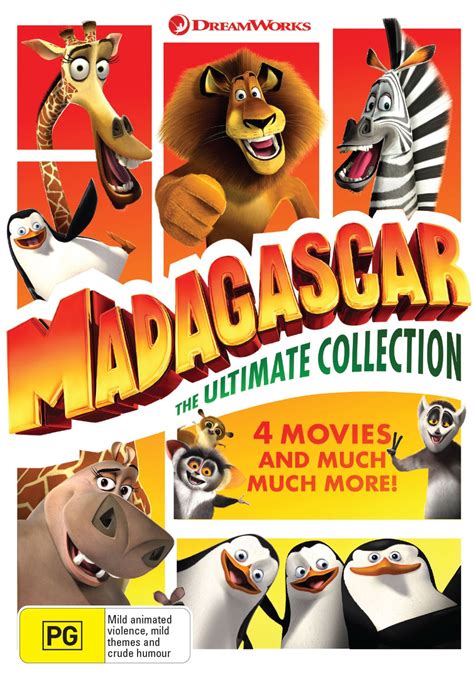 The voice actors from the film (except sacha baron cohen) return to reprise their roles, once again, with newcomers including. Madagascar and Penguins of Madagascar: 4-movie Collection ...