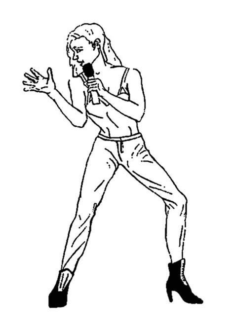 9 immagini gratis da non perdere. Disegno da colorare cantante - Disegni Da Colorare E ...