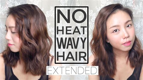 This hair texture requires the most attention and care to stay clean, healthy, and straightened (3). 3 Steps No Heat Korean Style Wavy Hair Tutorial (and how ...