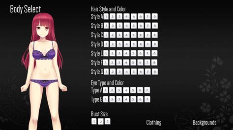 Premium, high resolution, high quality, full body cartoon avatar creator for male and female characters, fully customizable from the skin color or hair dresses. Sword of Asumi - Character Creator on Steam