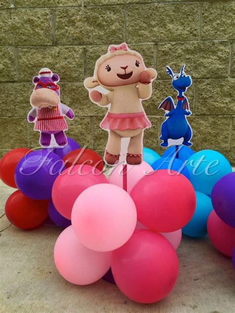 24 x 24 table with 2 padded chairs. Doc McStuffins Birthday Lambie Stuffy Hallie Balloon ...