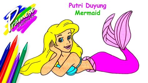 Mewarnai barbie yang mudah beserta contoh gambarnya. Putri Duyung | Cara Menggambar & Mewarnai Gambar Kartun ...