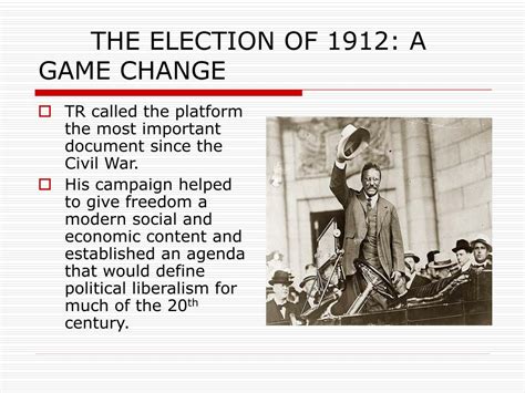 Wilson became the only elected president of the democratic party between 1892 and 1932. PPT - THE ELECTION OF 1912: A GAME CHANGE PowerPoint ...