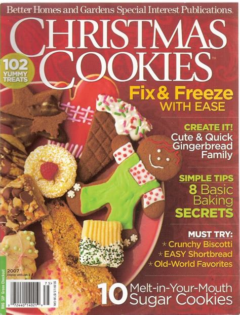 I collect cookbooks by better homes and gardens, and they never disappoint. Better Homes And Gardens Christmas Cookies Magazine / Better Homes And Gardens Christmas Cookies ...