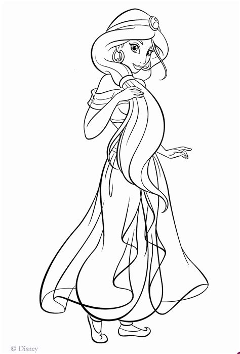 Print out this page and color it with directions: Disney Jasmine Coloring Pages at GetColorings.com | Free ...