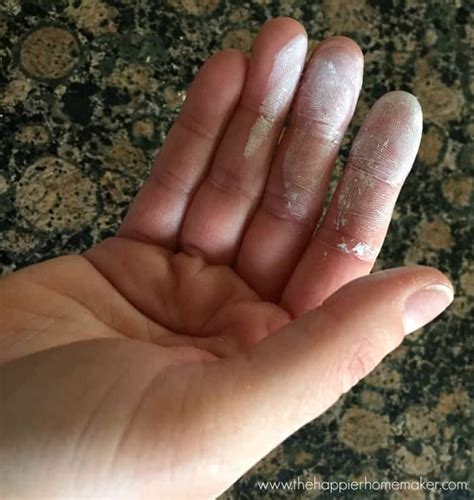 If you have hardened insulation on your hands, you will need to use your fingernails or another scraping tool to remove the bulk of the insulation before washing your hands thoroughly with. How to Remove Spray Paint from Skin | The Happier Homemaker