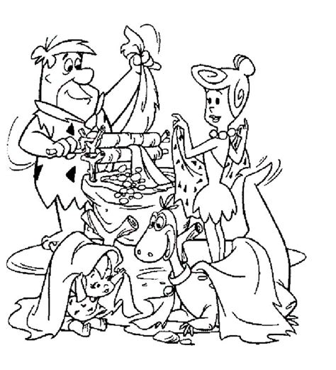 Master the art of the coloring and maybe someday you could work for a cartoon artist like a comic book creator. Flintstones Coloring Page | Coloring pages, Vintage ...